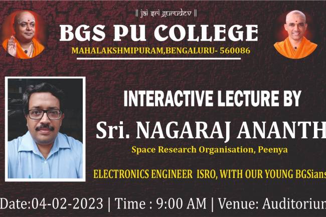 Interactive Lecture by Mr.Nagaraj  Ananth 